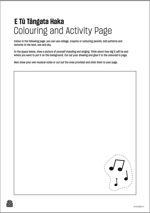 Haka Colouring and Activity Page