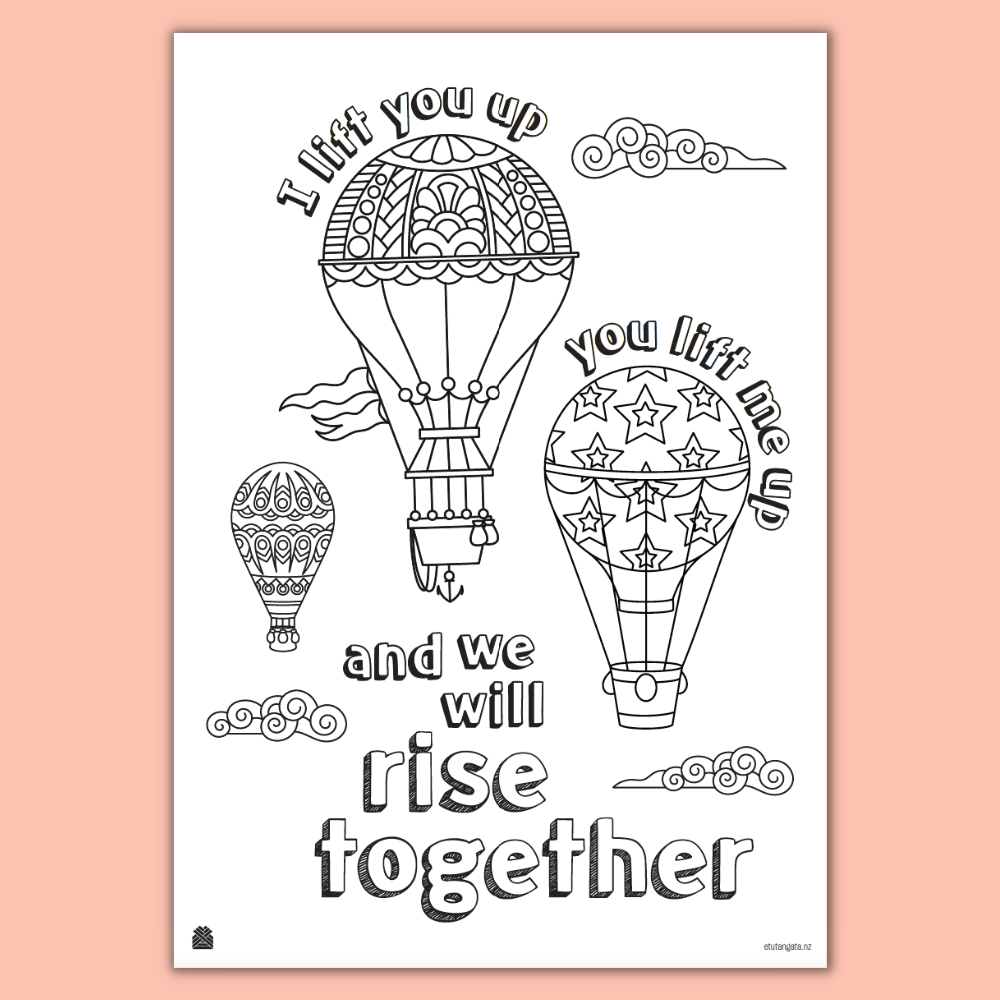 We Will Rise Colouring Page