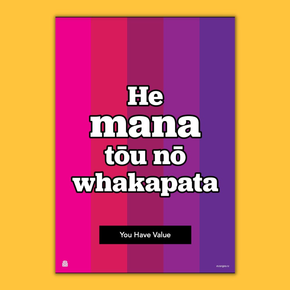 He mana tōu nō whakapata: You Have Value