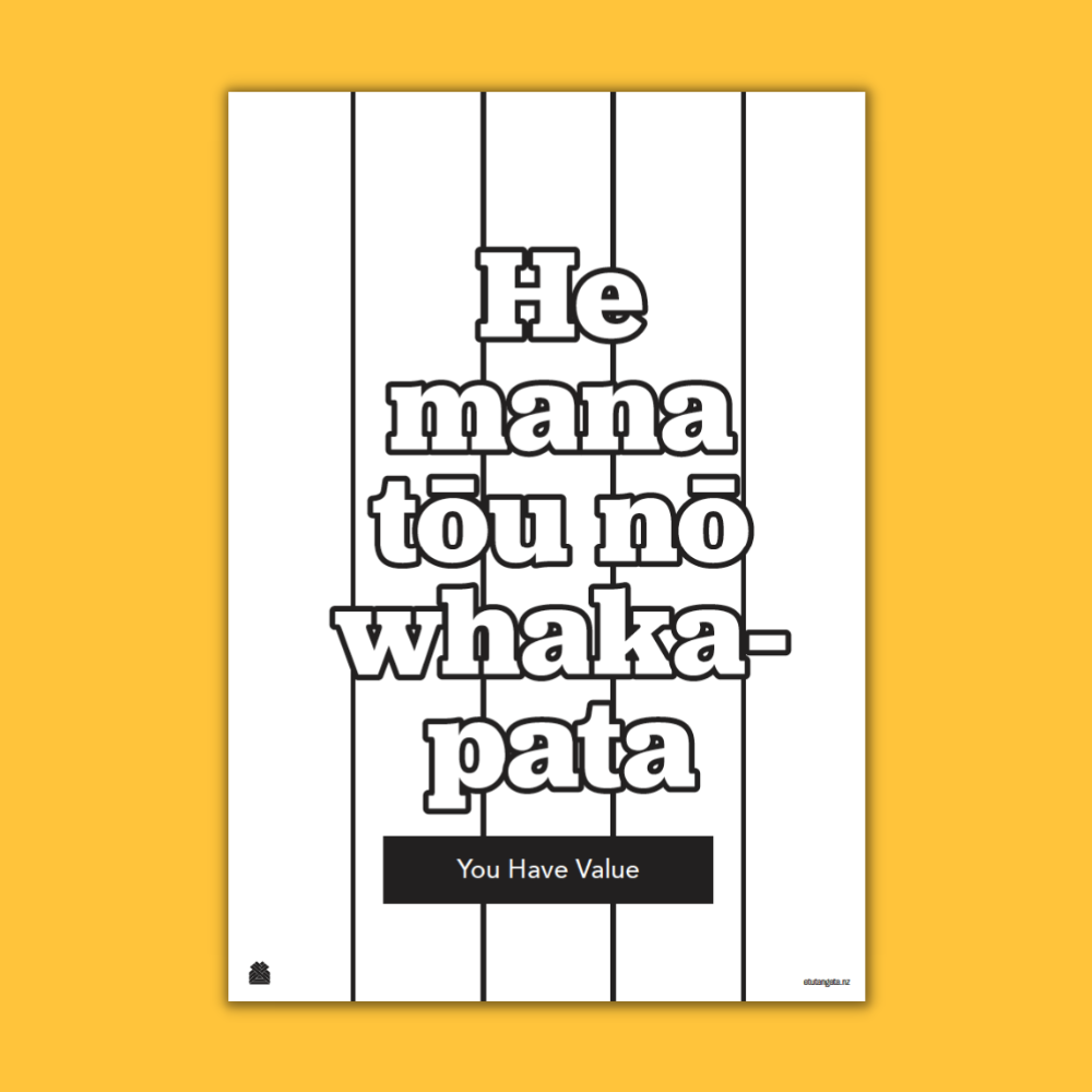 He Mana Tōu Nō Whakapata - Colouring Page