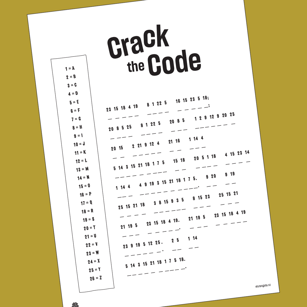Crack the Code 1