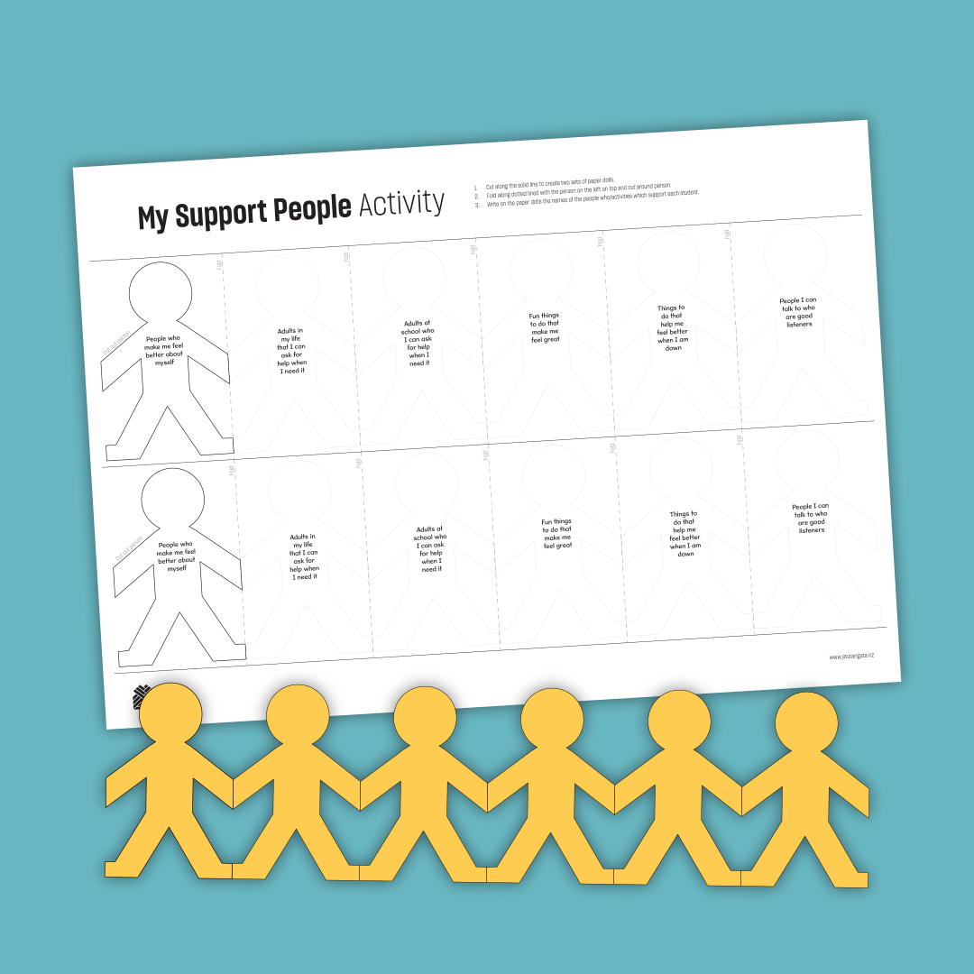 My Support People Paper Doll Activity